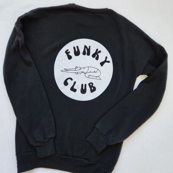 Tops - Yoga Sweatshirt Funky Club Black Zippers Gym Fitness Athleisure Lounge Cute Cozy